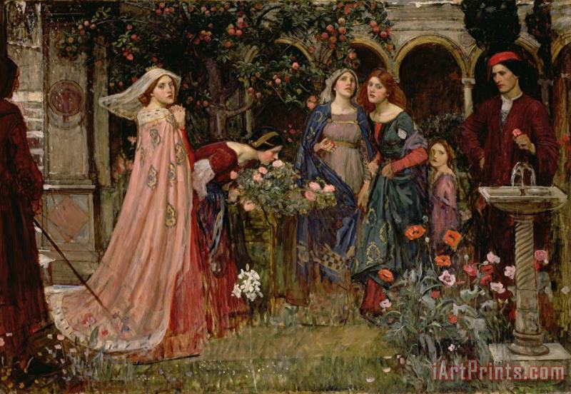 John William Waterhouse The Enchanted Garden Art Print