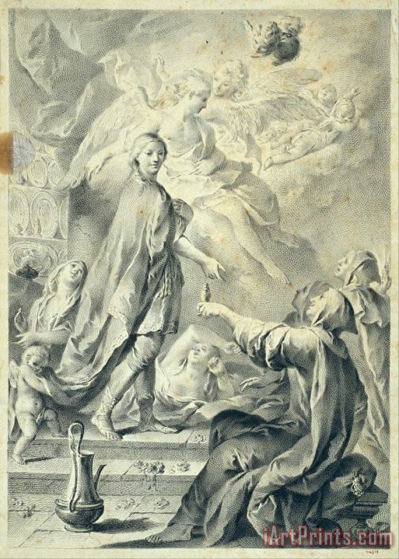 Jose Camaron y Boronat Parable of The Wise And Foolish Virgins Art Print