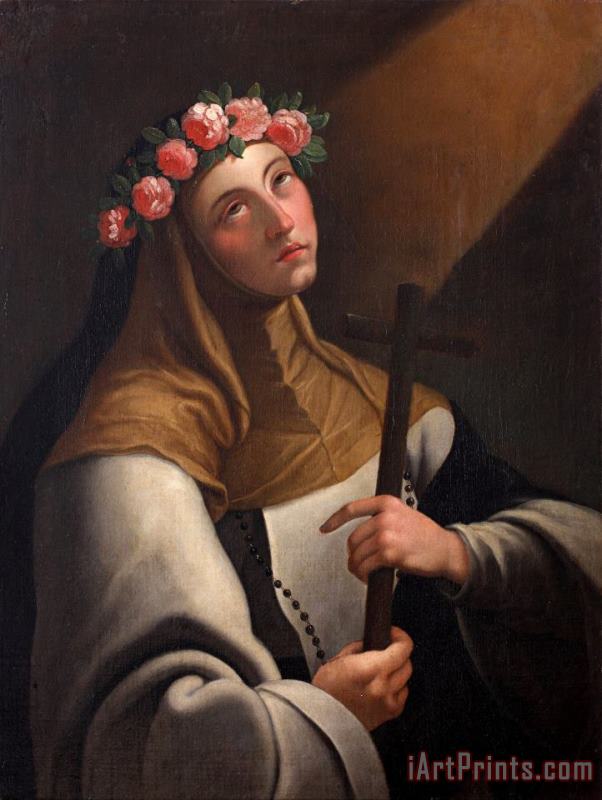 Jose del Pozo  Saint Rose of Lima Art Painting