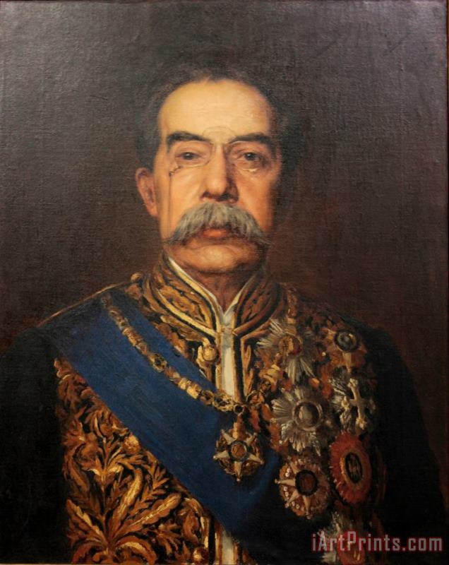 Portrait of Jose Luciano De Castro painting - Jose Malhoa Portrait of Jose Luciano De Castro Art Print