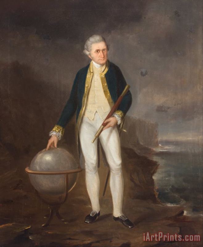 Captain Cook on The Coast of New South Wales painting - Joseph Backler Captain Cook on The Coast of New South Wales Art Print