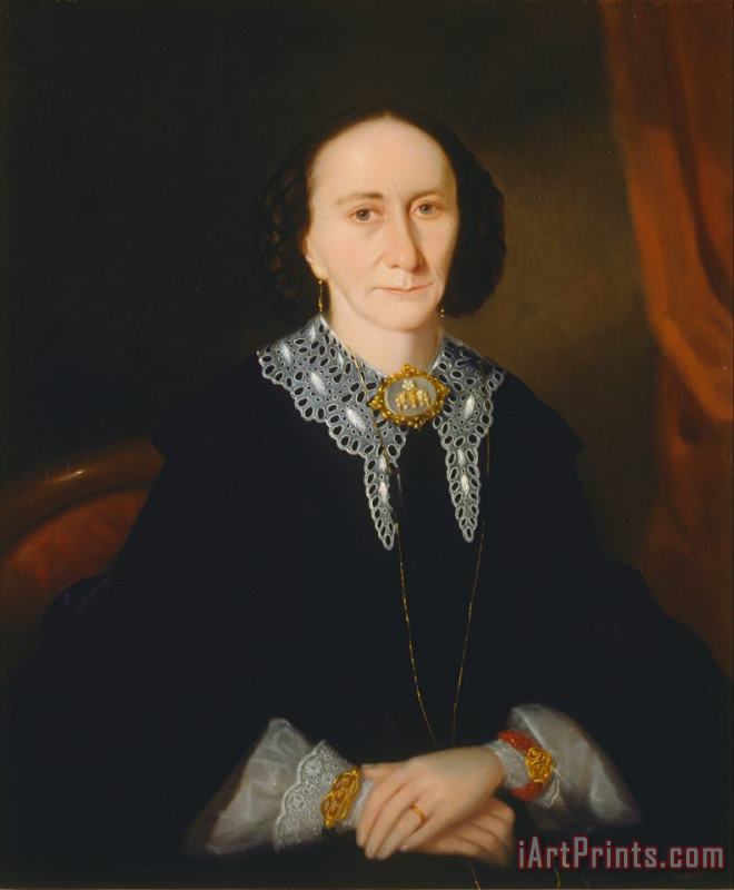 Joseph Backler Portrait of a Woman (elizabeth Collins) Art Print