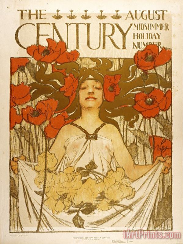 The Century. August painting - Joseph Christian Leyendecker The Century. August Art Print
