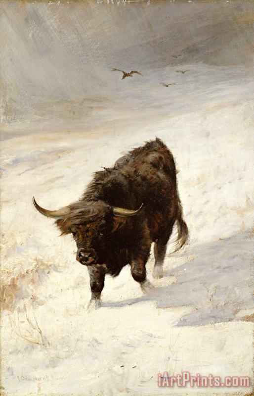 Black Beast Wanderer painting - Joseph Denovan Adam Black Beast Wanderer Art Print