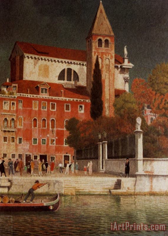 Joseph Edward Southall San Vitale Venice Art Painting