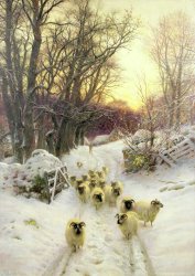 Joseph Farquharson The Sun Had Closed the Winter's Day