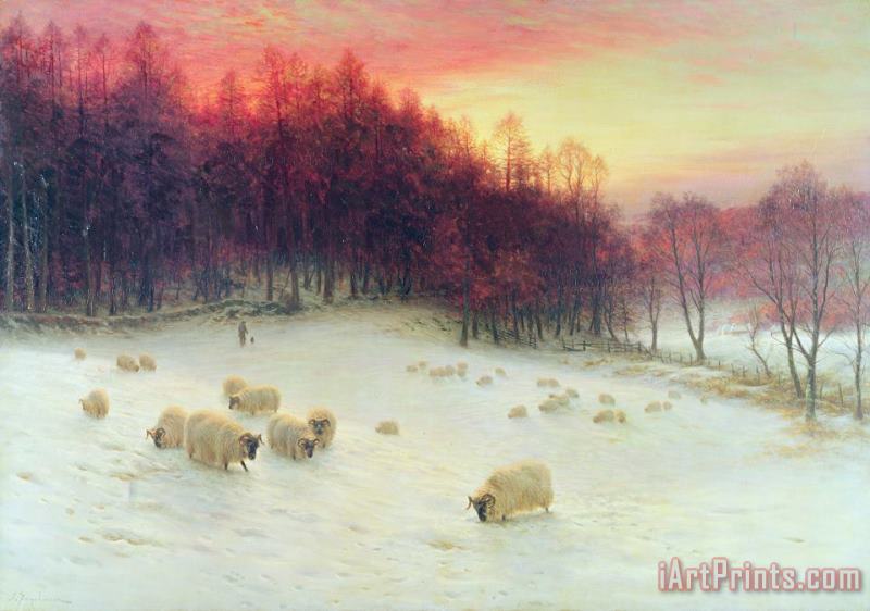 Joseph Farquharson When the West with Evening Glows Art Print