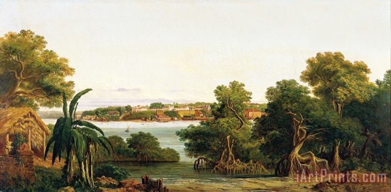 Joseph Leon Righini View of Sao Luis Do Maranhao Art Painting