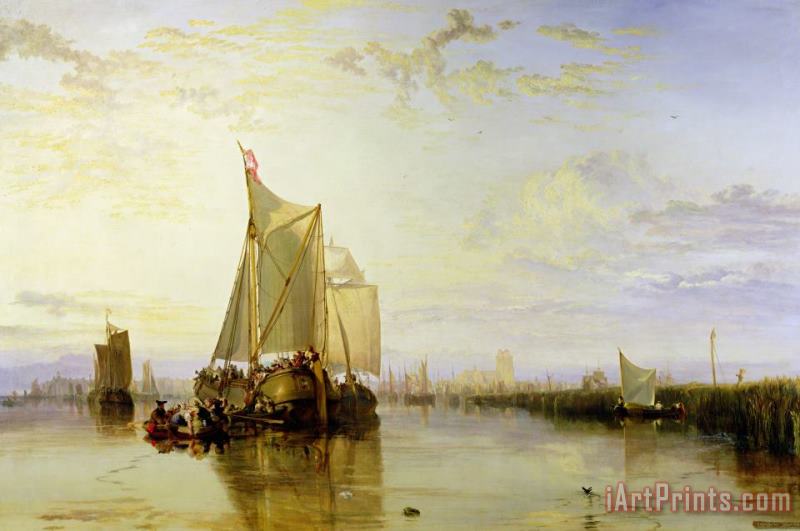 Joseph Mallord William Turner Dort or Dordrecht - The Dort Packet-Boat from Rotterdam Becalmed Art Painting