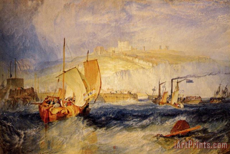 Dover Castle painting - Joseph Mallord William Turner Dover Castle Art Print