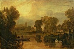 Joseph Mallord William Turner Eton College from the River painting