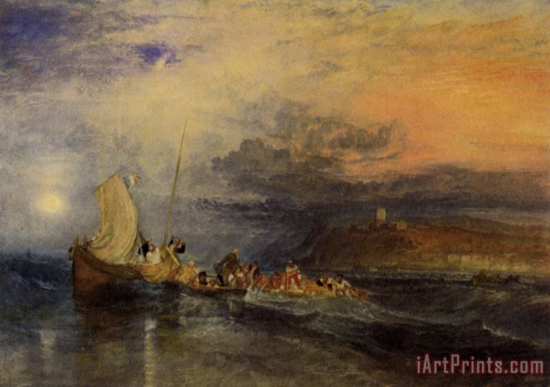 Joseph Mallord William Turner Folkestone From The Sea Art Painting