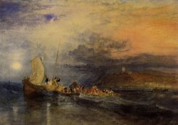 Joseph Mallord William Turner Folkestone From The Sea painting