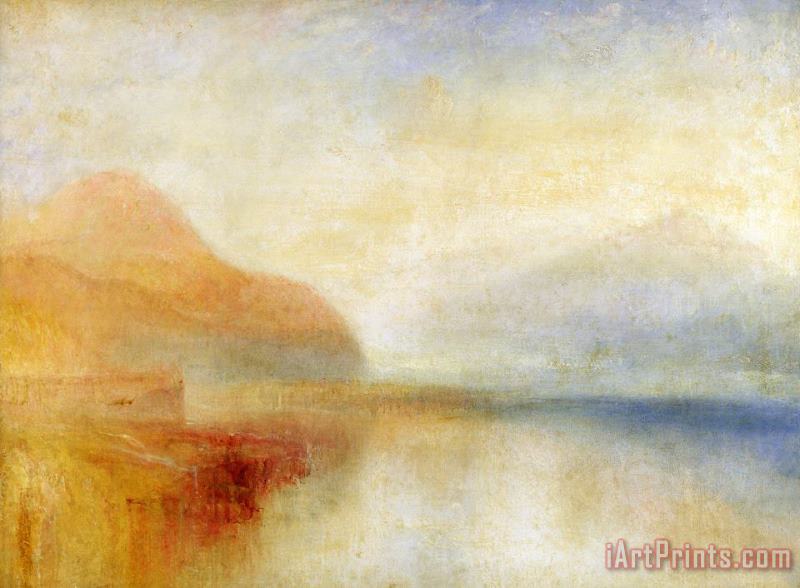  Inverary Pier - Loch Fyne - Morning painting - Joseph Mallord William Turner  Inverary Pier - Loch Fyne - Morning Art Print