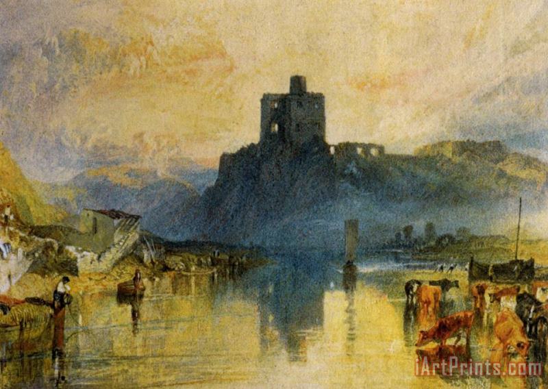 Norham Castle, on The River Tweed painting - Joseph Mallord William Turner Norham Castle, on The River Tweed Art Print