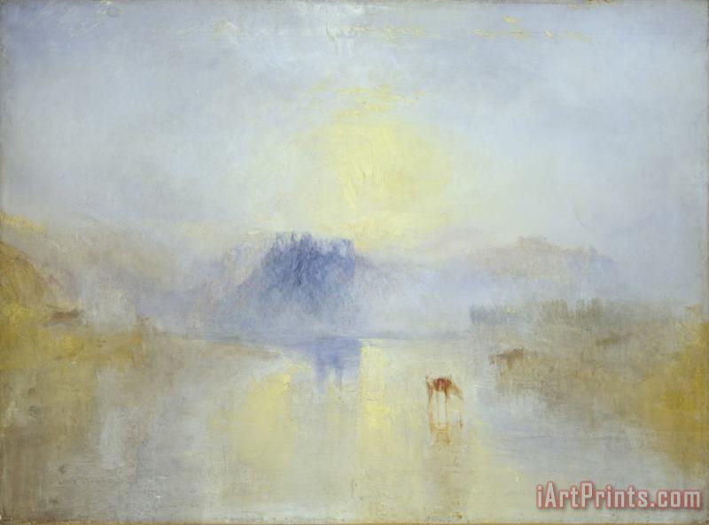 Joseph Mallord William Turner Norham Castle, Sunrise Art Painting