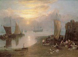 Joseph Mallord William Turner Sun Rising Through Vapour painting