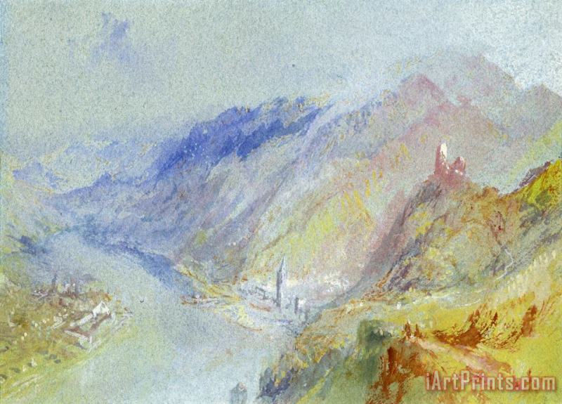 The Castle of Trausnitz overlooking Landshut painting - Joseph Mallord William Turner The Castle of Trausnitz overlooking Landshut Art Print
