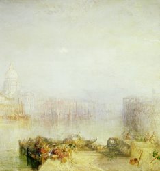Joseph Mallord William Turner The Dogana and Santa Maria della Salute Venice painting