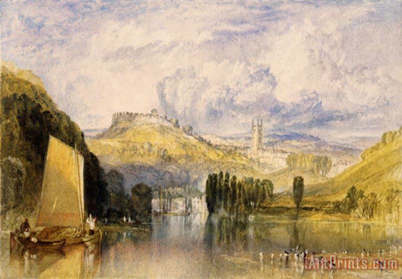 Joseph Mallord William Turner Totnes, in The River Dart Art Painting