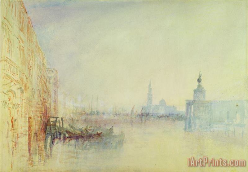 Joseph Mallord William Turner Venice - The Mouth of the Grand Canal Art Print