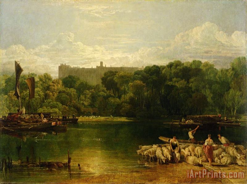 Joseph Mallord William Turner Windsor Castle from the Thames Art Painting
