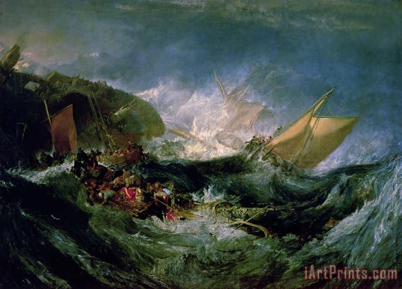 Wreck of a Transport Ship painting - Joseph Mallord William Turner Wreck of a Transport Ship Art Print