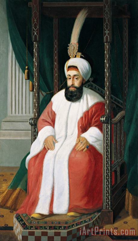 Sultan Selim III painting - Joseph Warnia-Zarzecki Sultan Selim III Art Print
