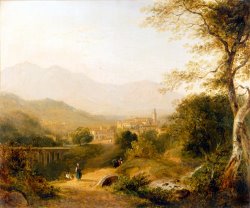 Joseph William Allen Italian Landscape painting