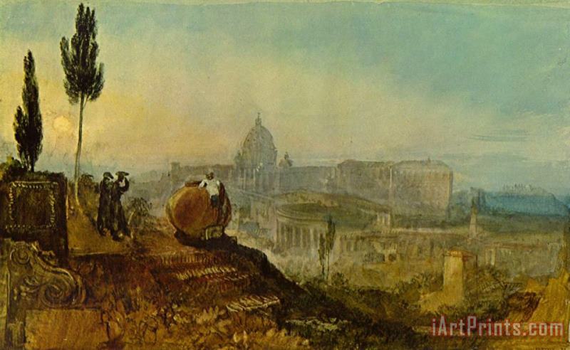 Joseph William Mallord Turner St Peters And The Vatican Art Print