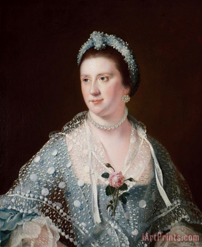 Portrait of The Hon Mrs Boyle painting - Joseph Wright  Portrait of The Hon Mrs Boyle Art Print