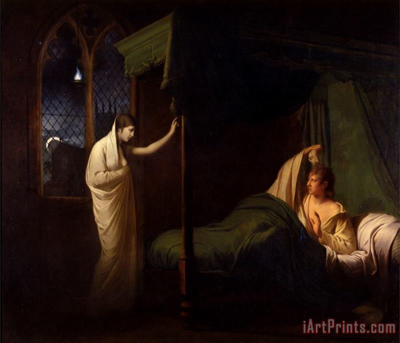 William And Margaret From Percy's 'reliques of Ancient English Poetry' painting - Joseph Wright  William And Margaret From Percy's 'reliques of Ancient English Poetry' Art Print