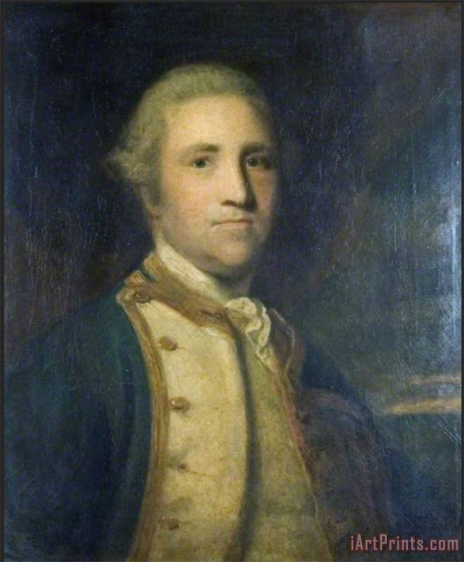 Joshua Reynolds Portrait of Captain Joshua Edgcumbe Rn Art Painting