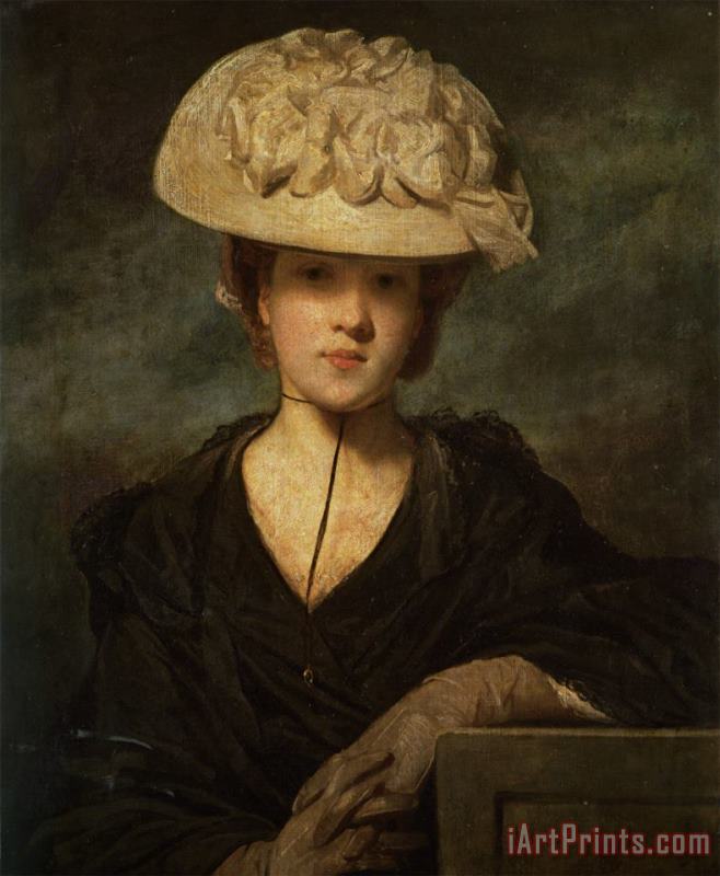 Portrait of Miss Hickey painting - Joshua Reynolds Portrait of Miss Hickey Art Print