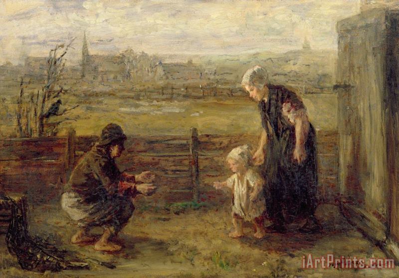 Jozef Israels First Steps Art Painting