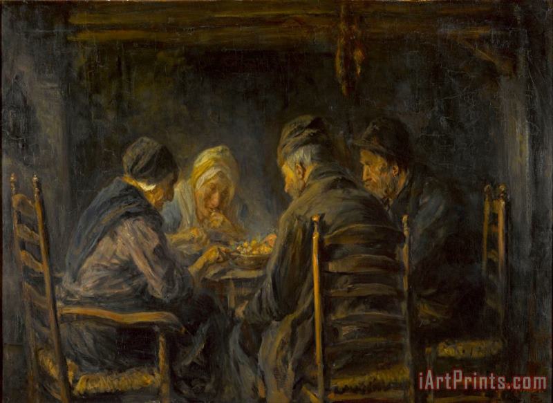 Jozef Israels Potato Eaters Art Painting