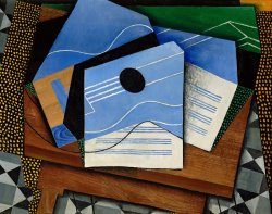 Juan Gris Guitar on a Table painting