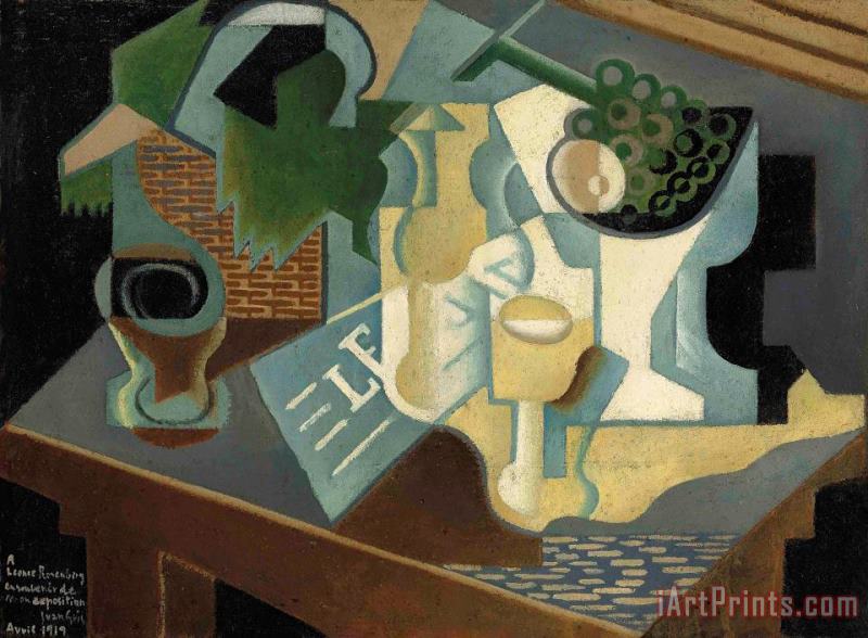 Juan Gris La Table Devant Le Batiment, 1919 Art Painting