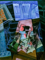 Juan Gris Still Life Before an Open Window, Place Ravignan painting