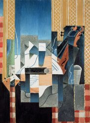 Juan Gris Still Life with Violin and Guitar painting
