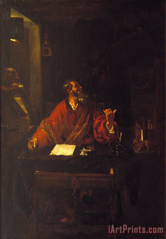 Saint Jerome painting - Juan Ribalta Saint Jerome Art Print