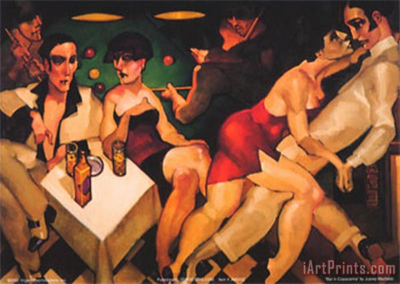 Juarez Machado Bar in Capacabana Art Print