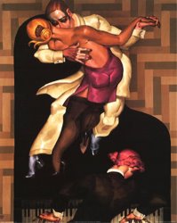 Juarez Machado Dance on Black Piano painting