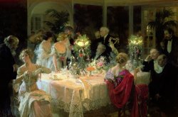 Jules Alexandre Grun The End of Dinner