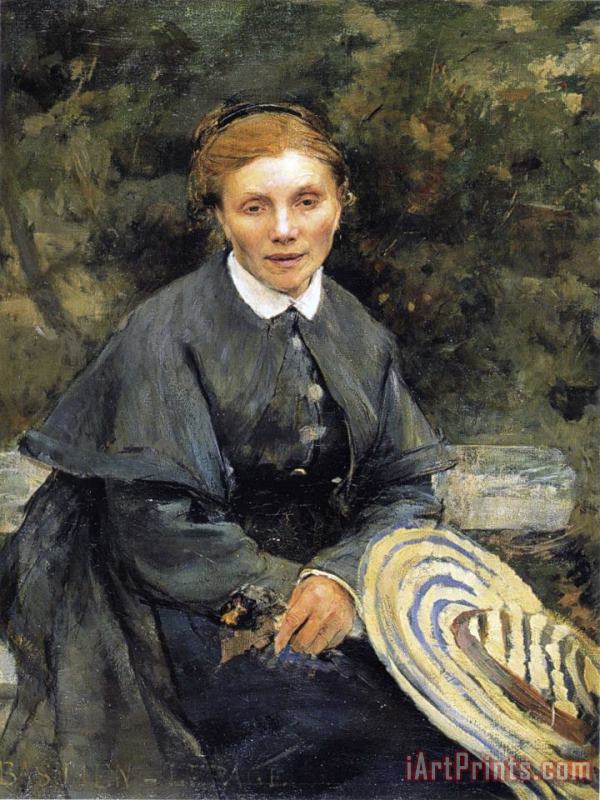 Portrait of The Artist's Mother painting - Jules Bastien Lepage Portrait of The Artist's Mother Art Print