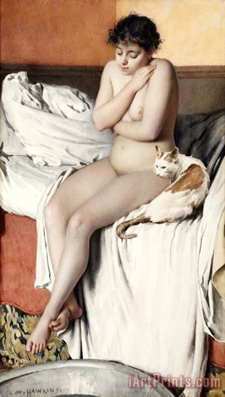 Jules Bastien Lepage Study of a Nude Art Print