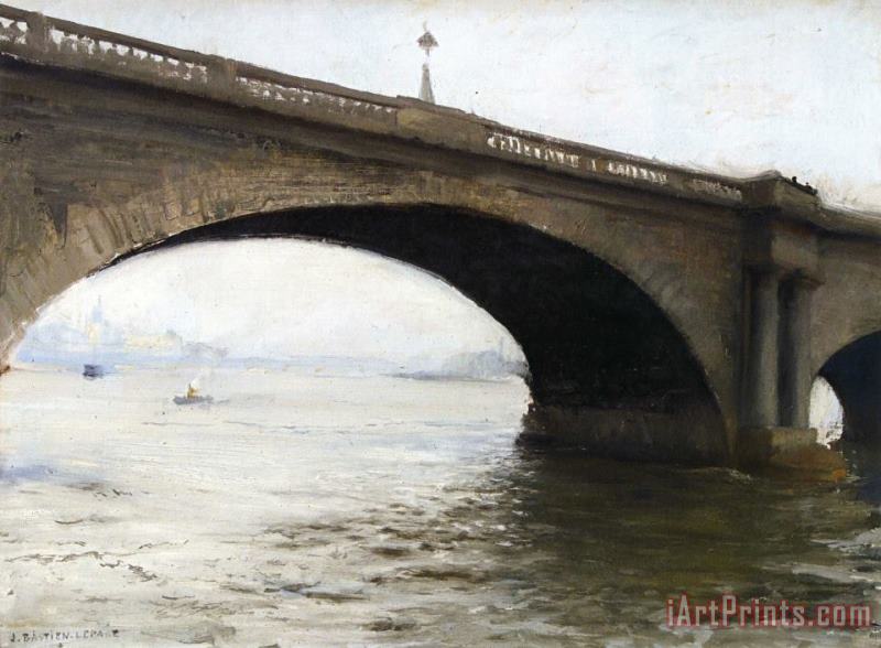 Un Pont De Londres painting - Jules Bastien Lepage Un Pont De Londres Art Print