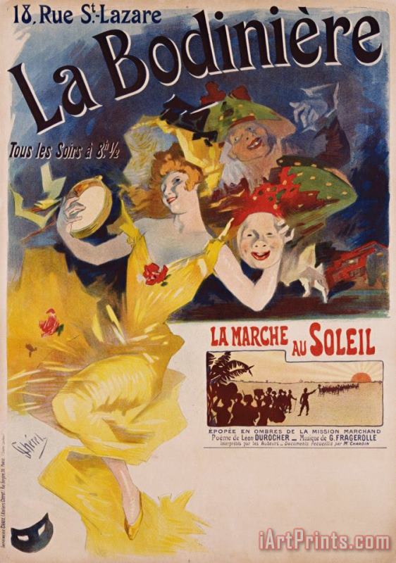 La Bodiniere Poster painting - Jules Cheret La Bodiniere Poster Art Print