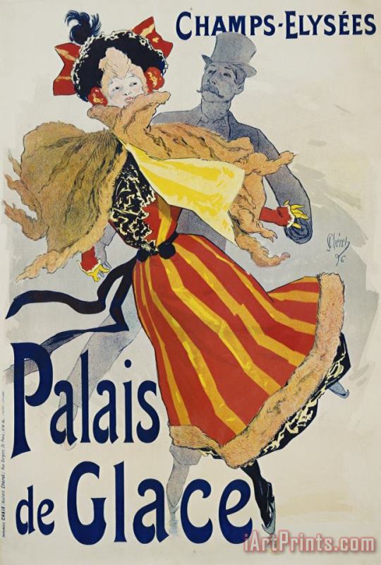 Jules Cheret Palais De Glace Poster Art Print