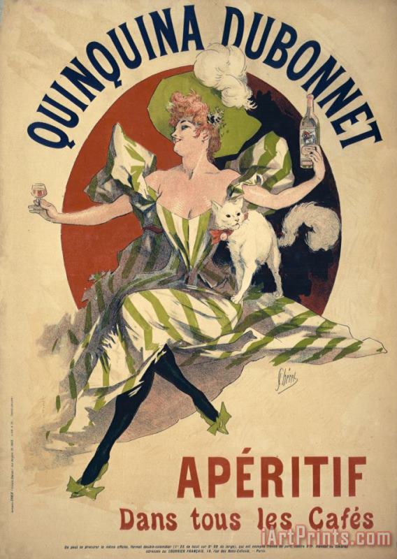 Jules Cheret Quinquina Dubonnet Poster Art Painting